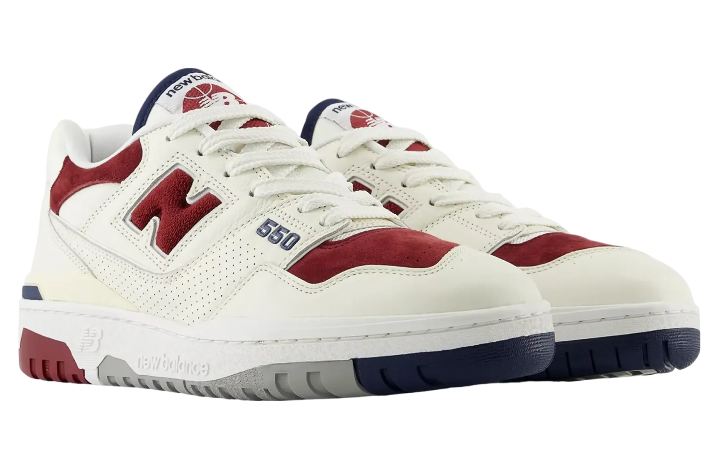 new balance 550 suede toe burgundy navy 0
