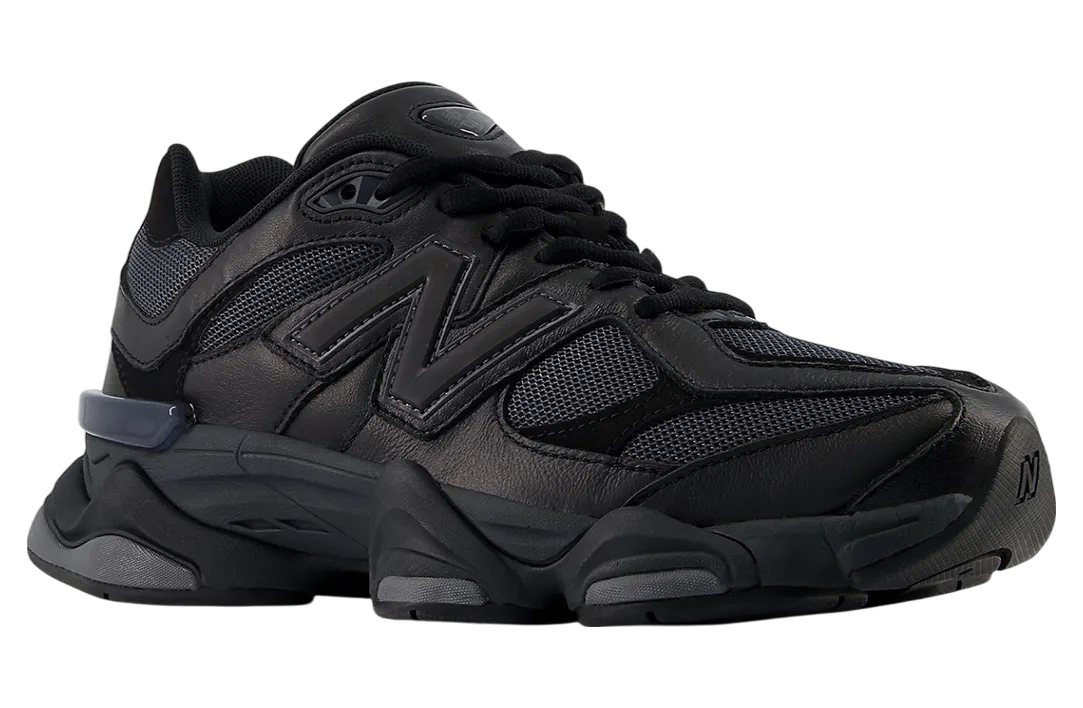 new balance 9060 black cat leather 0