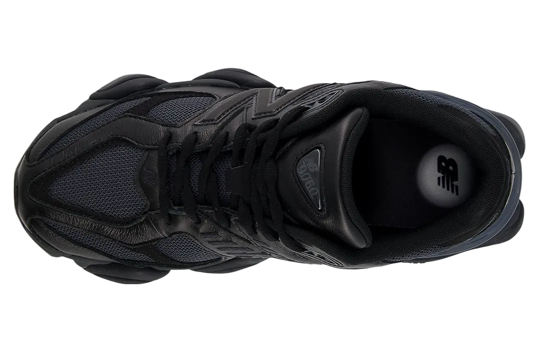new balance 9060 black cat leather 2