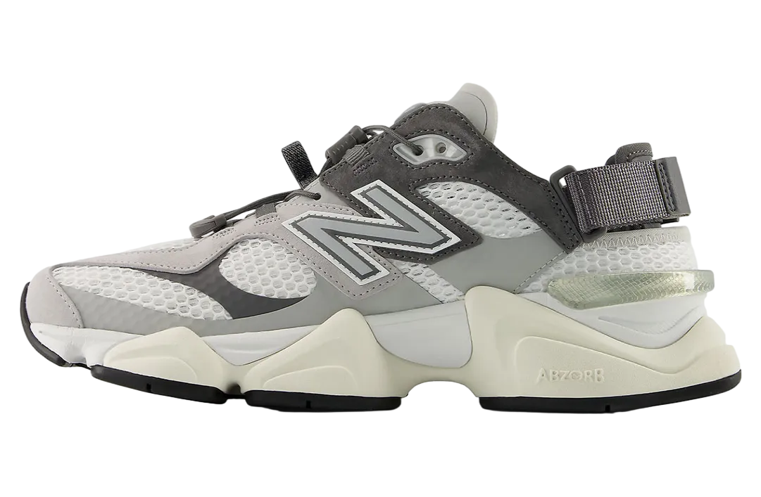 new balance 9060 mule grey white 2