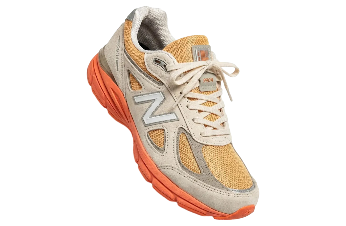 new balance 990v4 made in usa tangerine 0