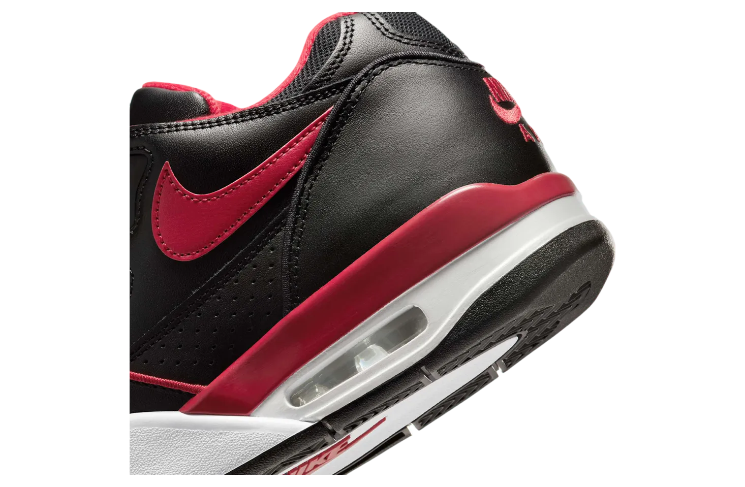 nike air flight 89 low black gym red 4