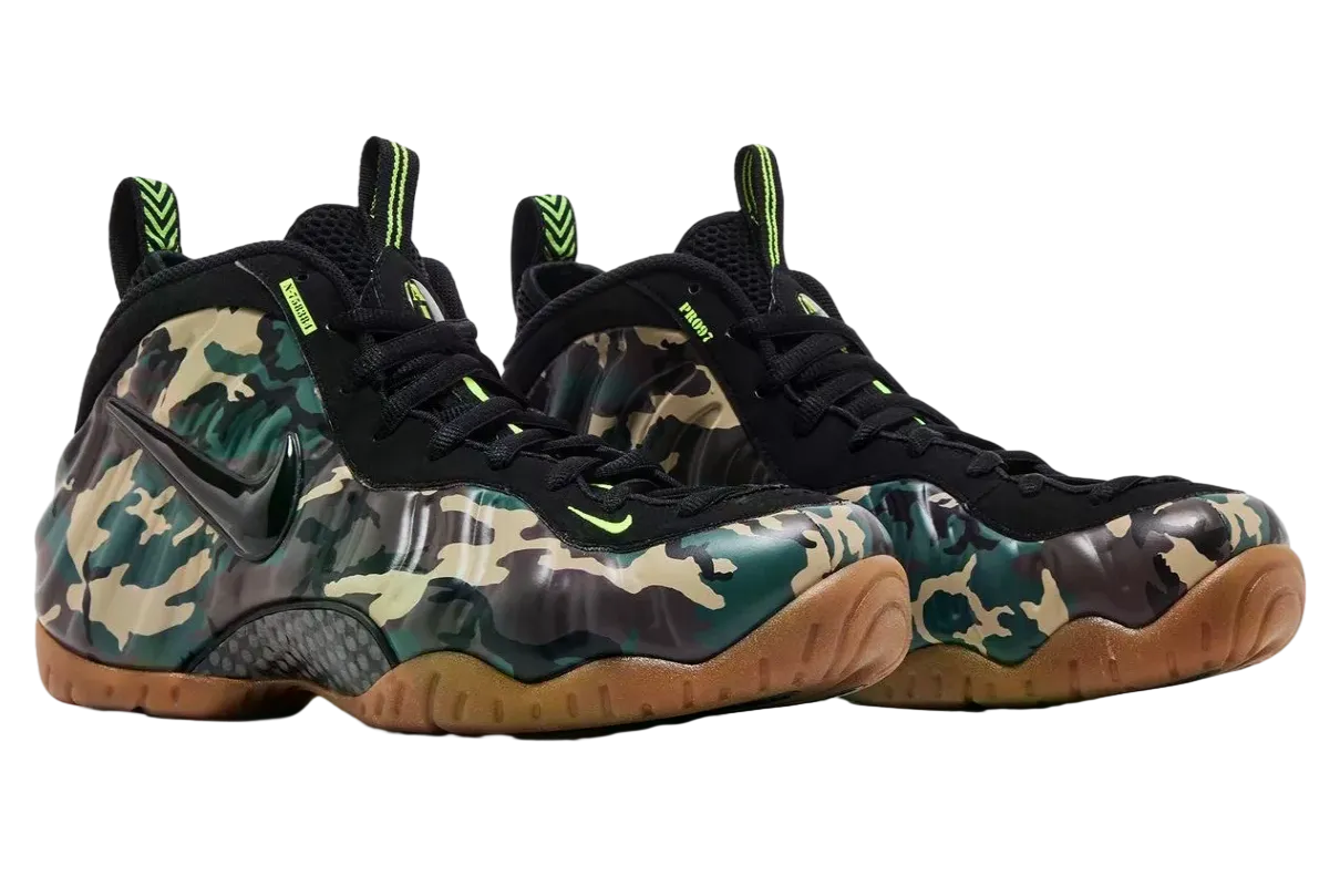 nike air foamposite pro green camo 0