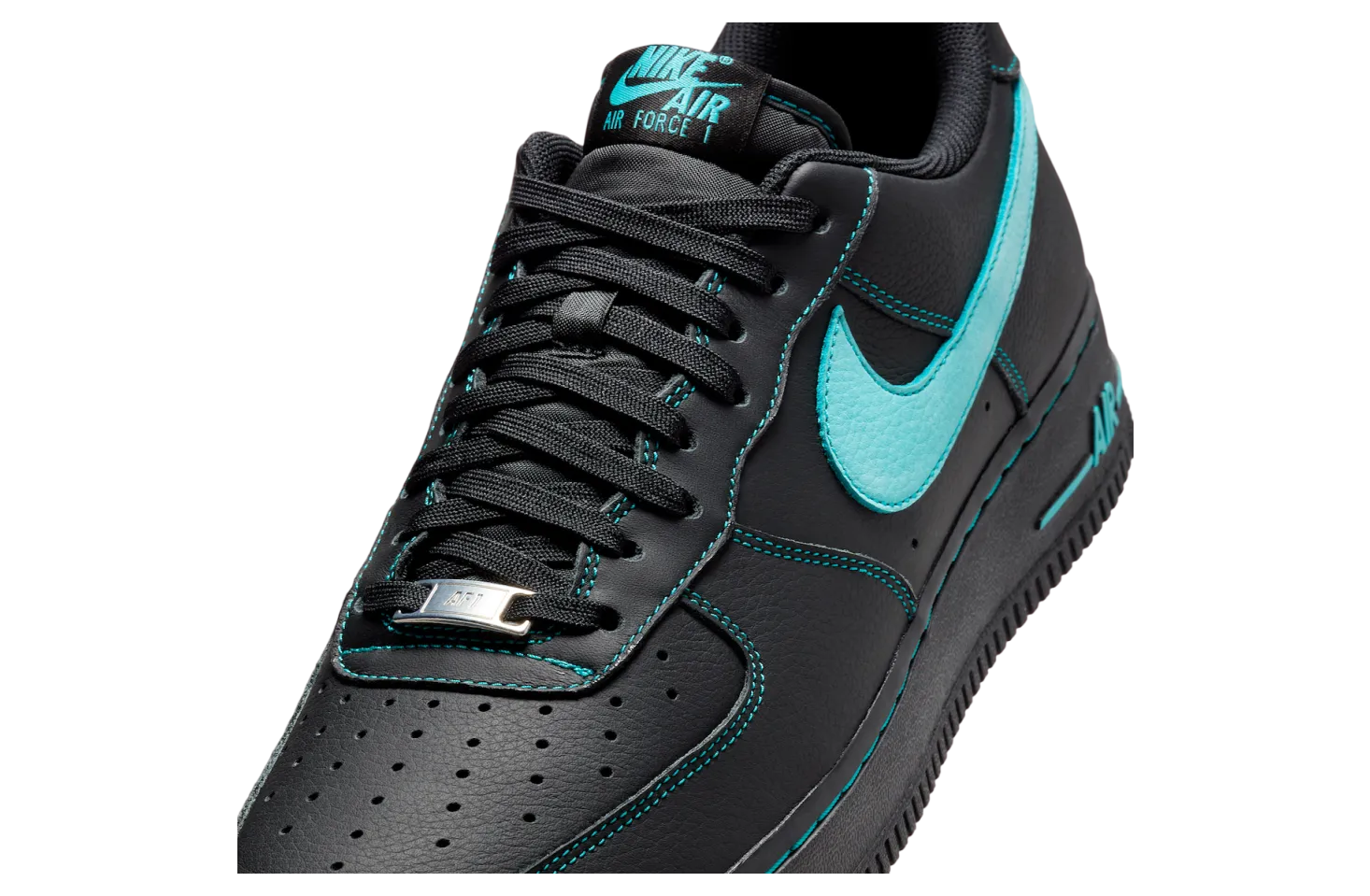 nike air force 1 low black aurora green 5