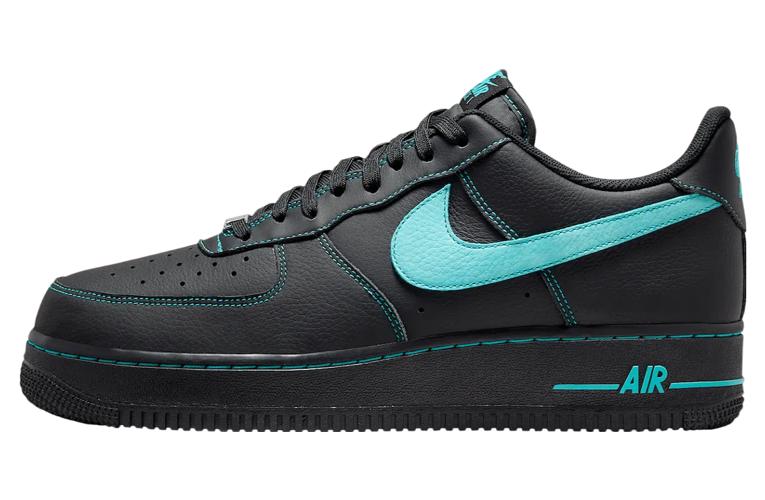 nike air force 1 low black aurora green