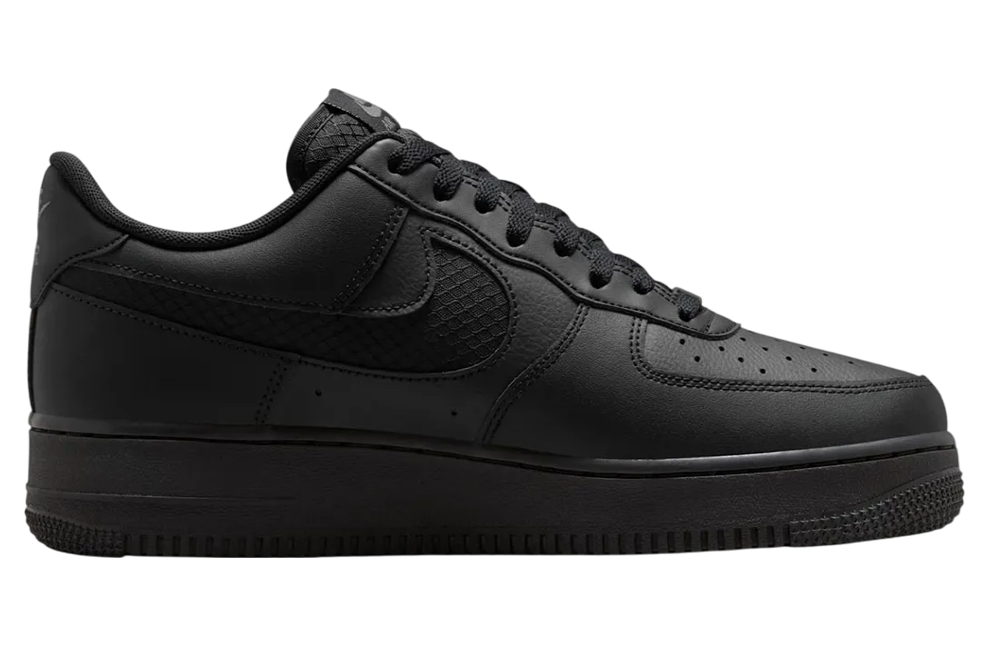 nike air force 1 low black nylon swoosh 0