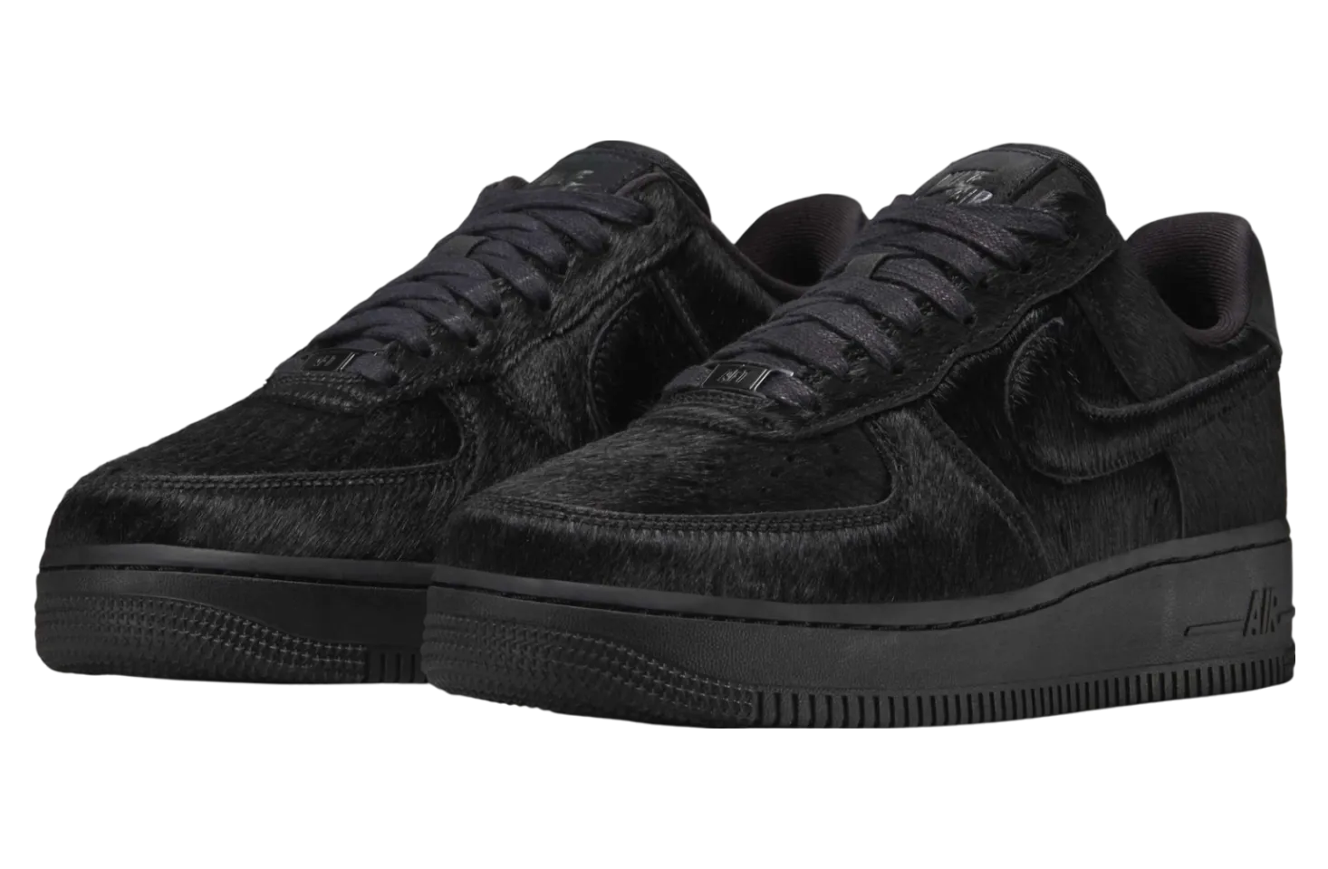 nike air force 1 low black pony hair 0
