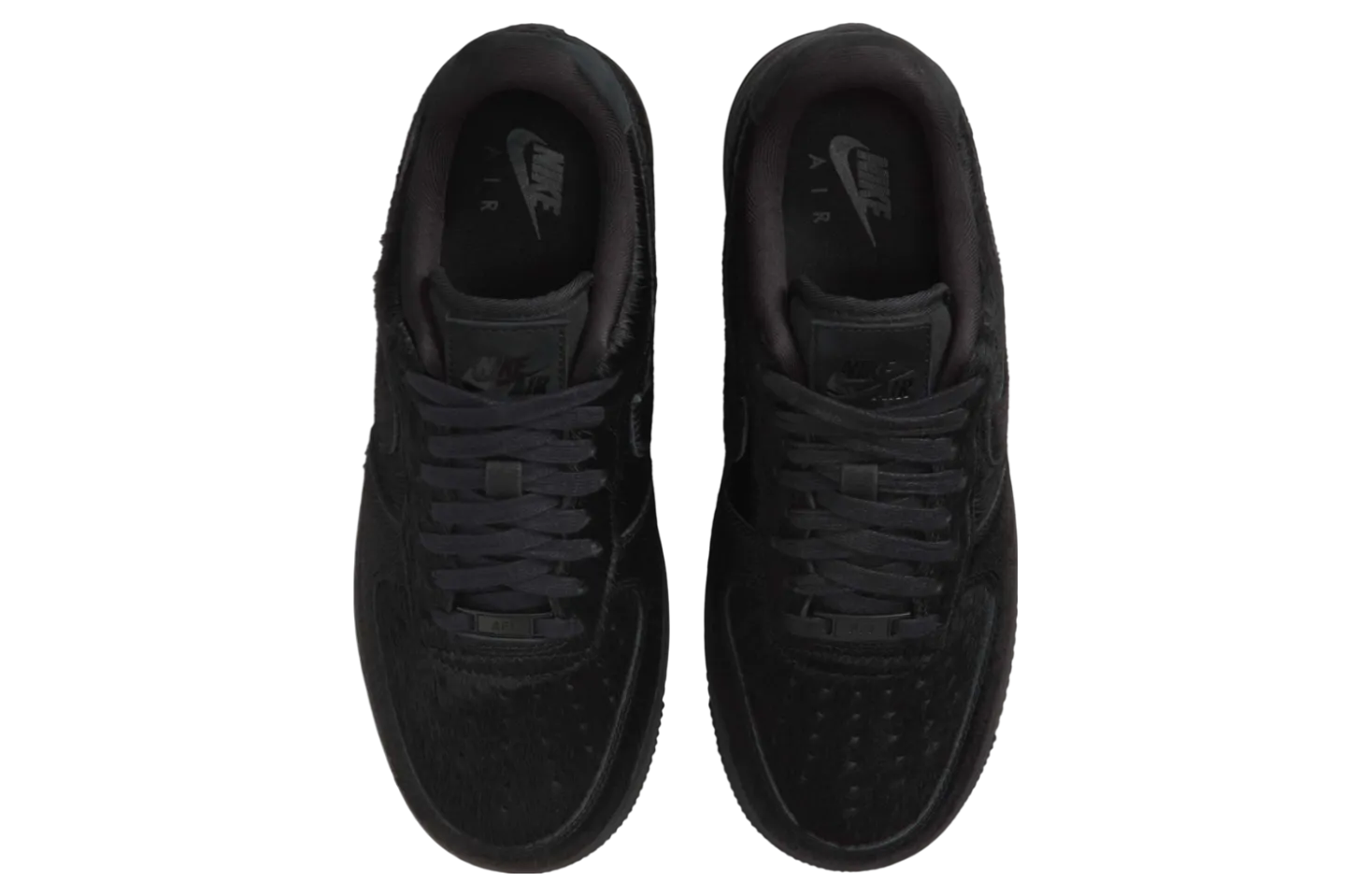 nike air force 1 low black pony hair 2