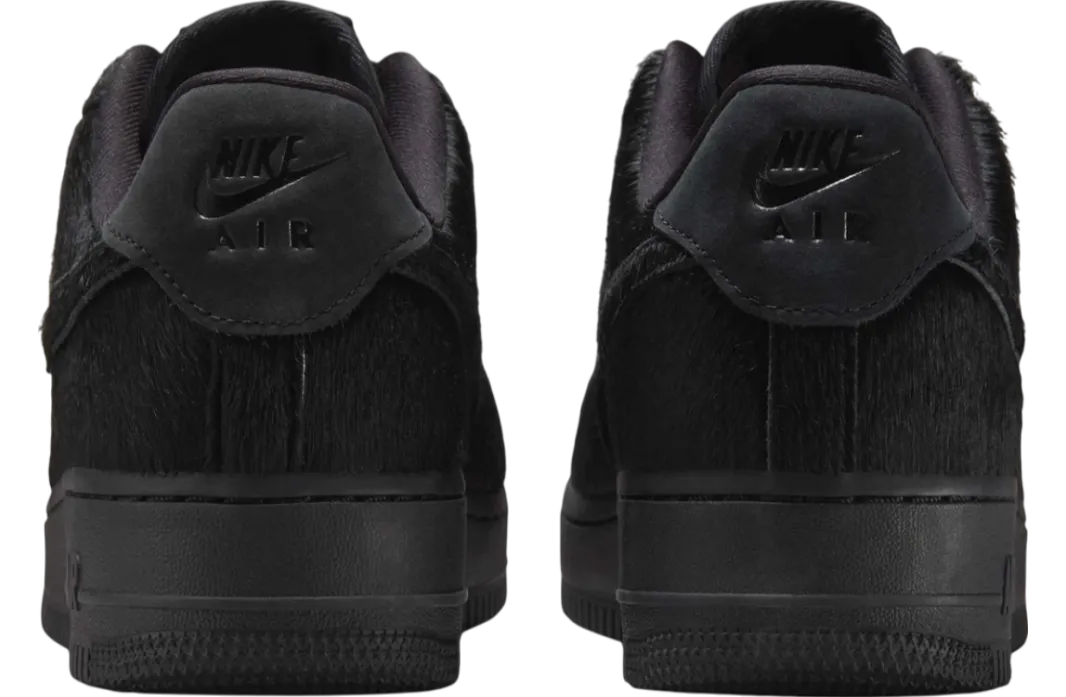 nike air force 1 low black pony hair 3