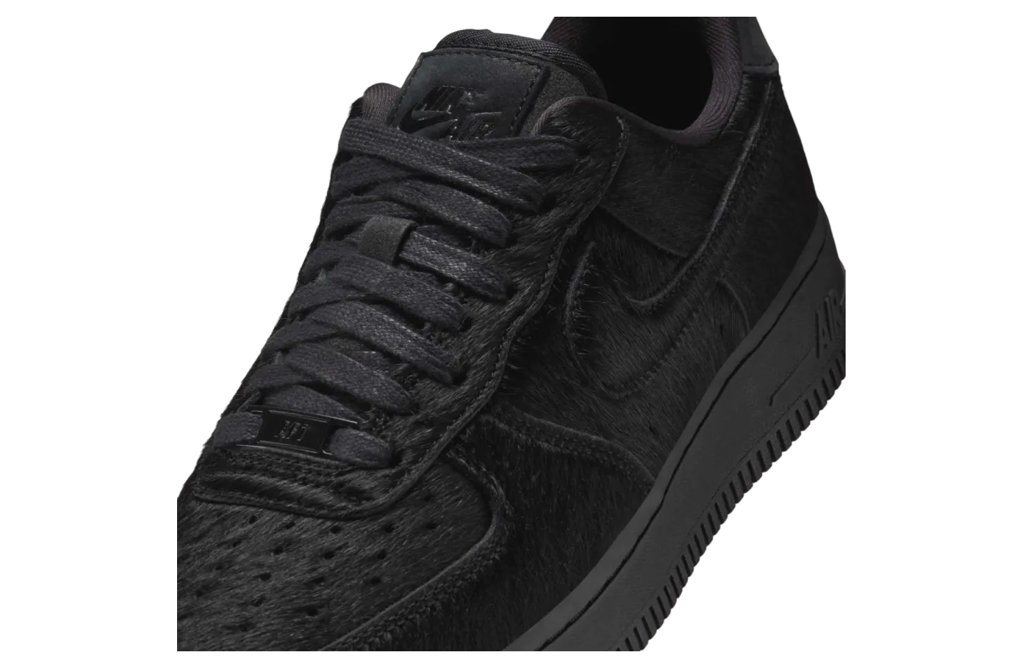nike air force 1 low black pony hair 5