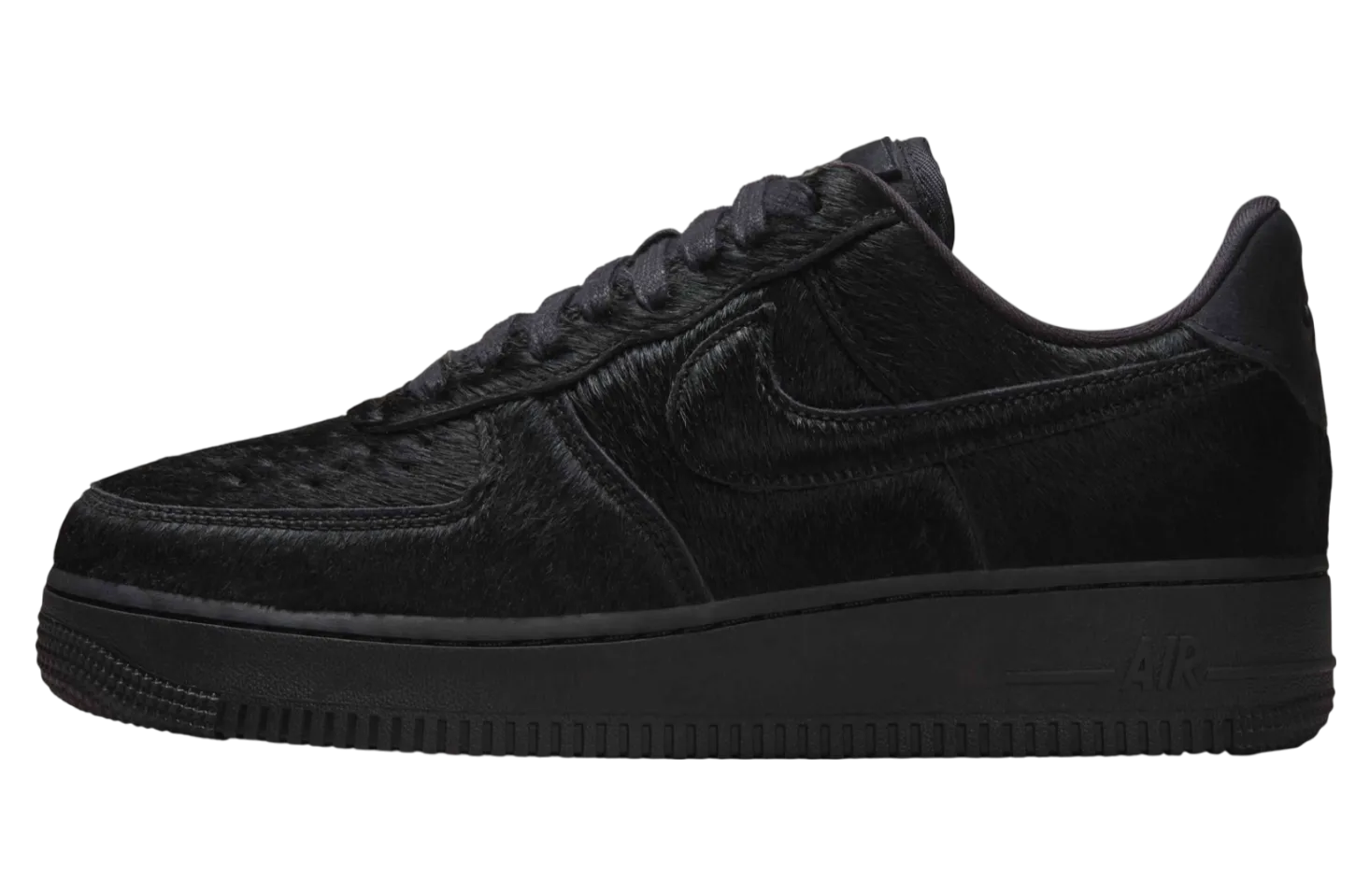 nike air force 1 low black pony hair