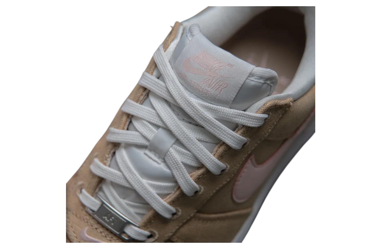 nike air force 1 low canvas linen white 1