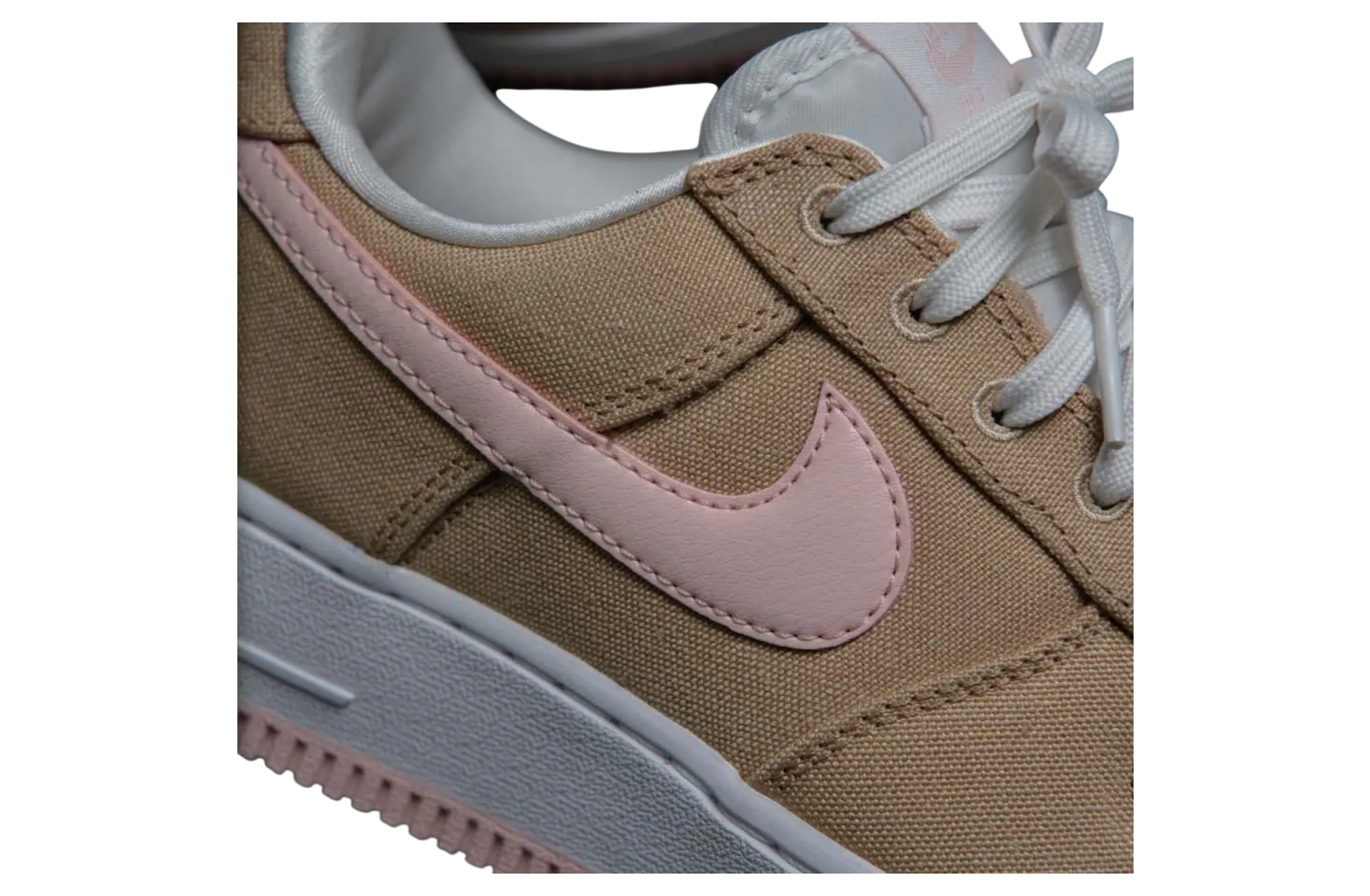 nike air force 1 low canvas linen white 2
