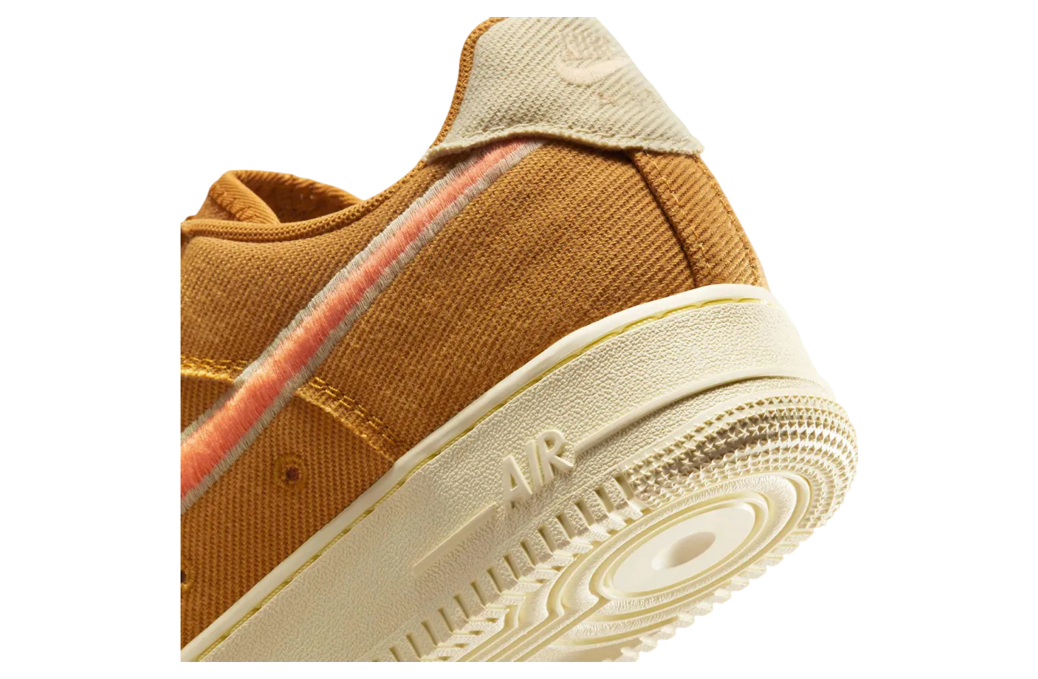 nike air force 1 low canvas tan orange 6