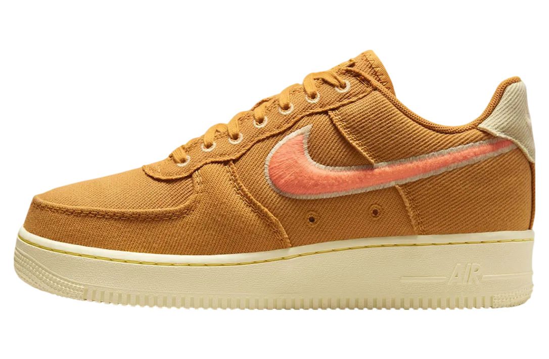 nike air force 1 low canvas tan orange