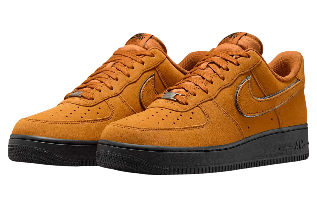 nike air force 1 low desert ochre black 0