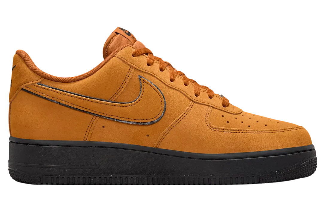 nike air force 1 low desert ochre black 1