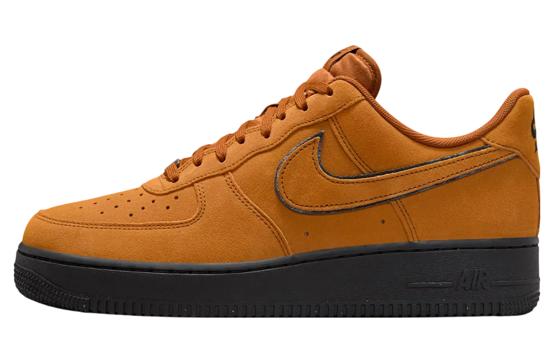 nike air force 1 low desert ochre black