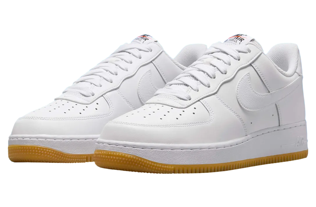 nike air force 1 low gum yellow safety orange 0
