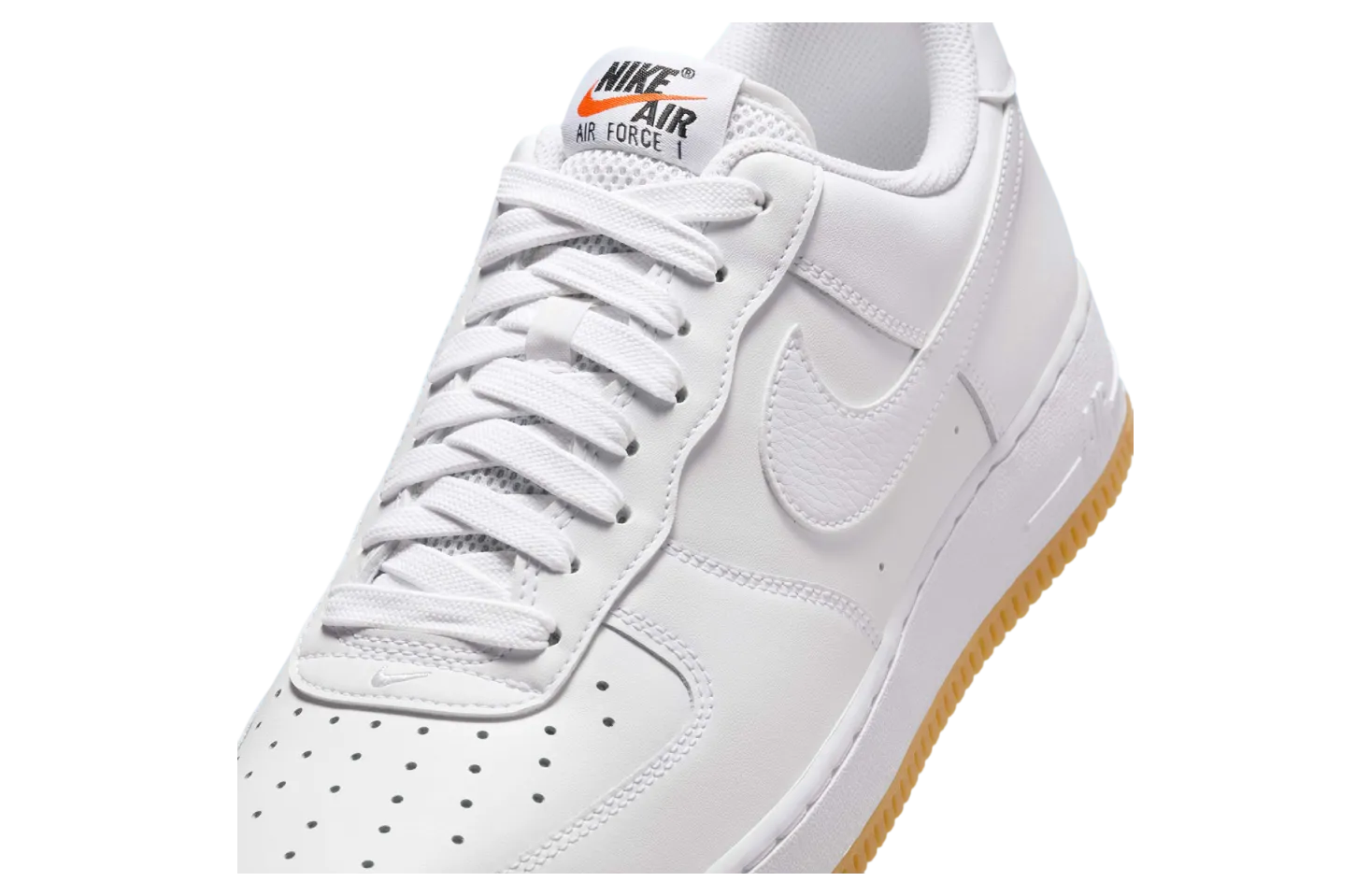 nike air force 1 low gum yellow safety orange 4