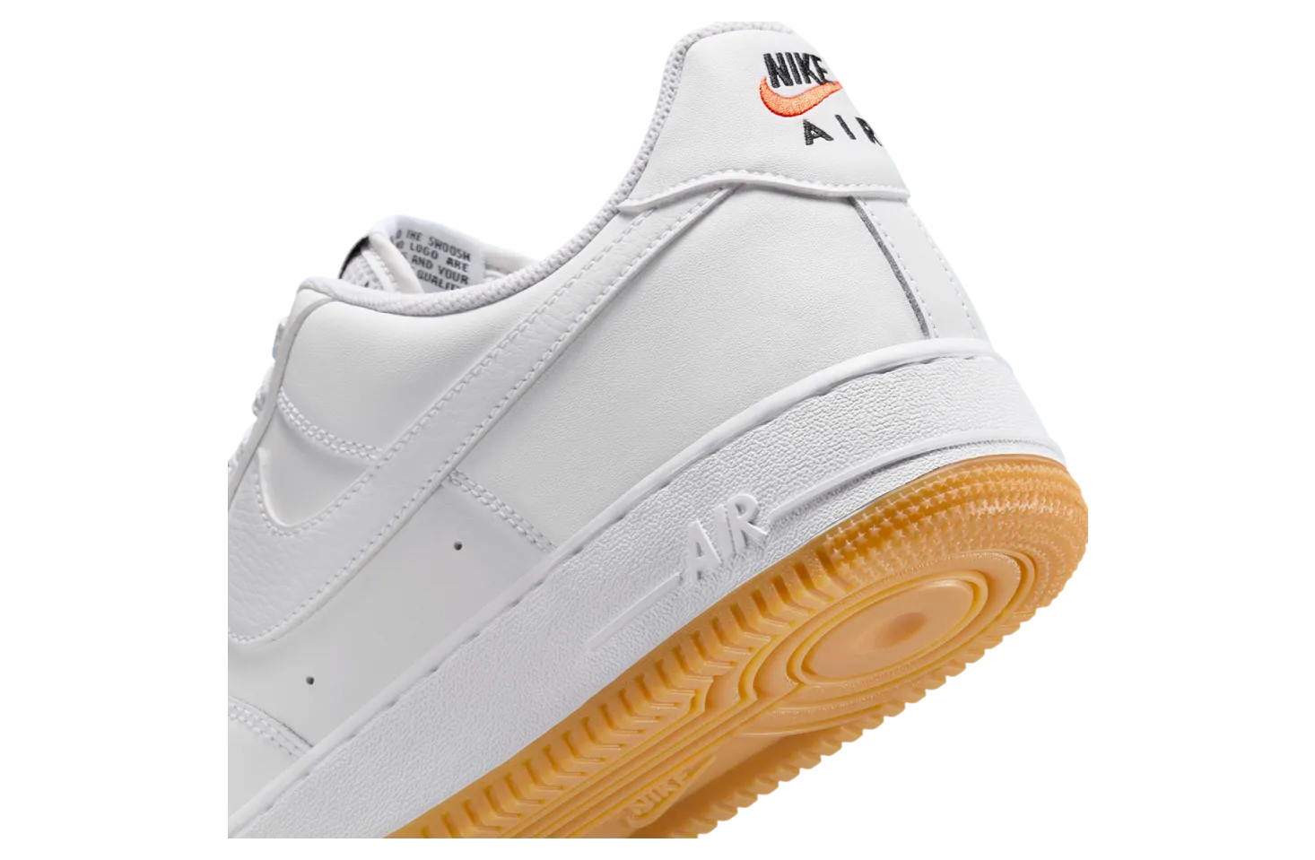 nike air force 1 low gum yellow safety orange 5