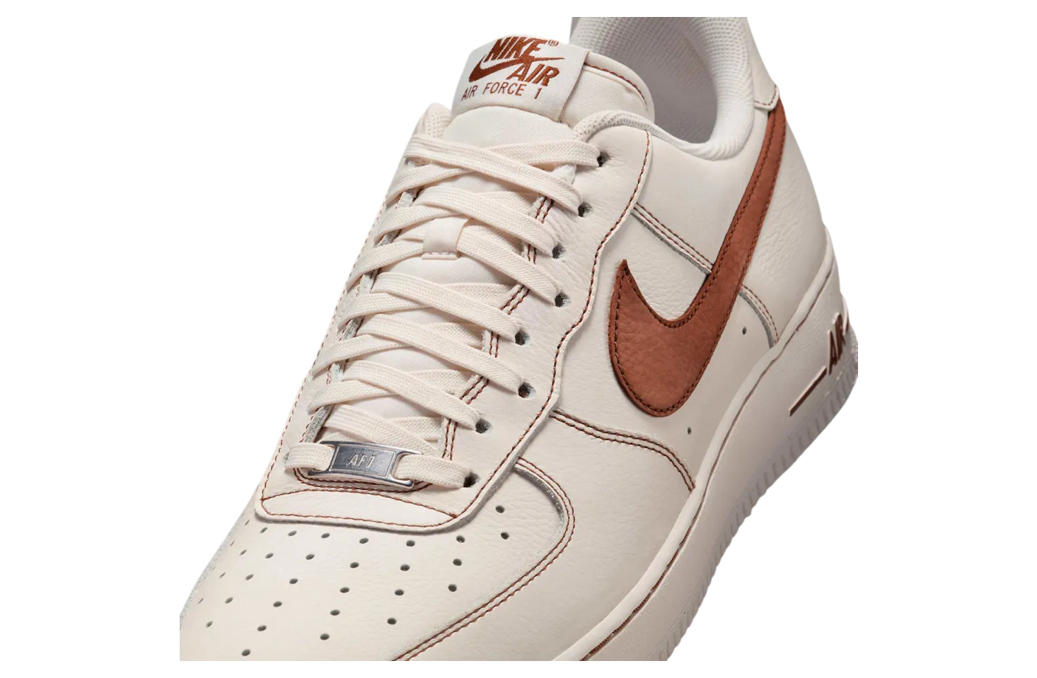 nike air force 1 low ivory saddle brown 4