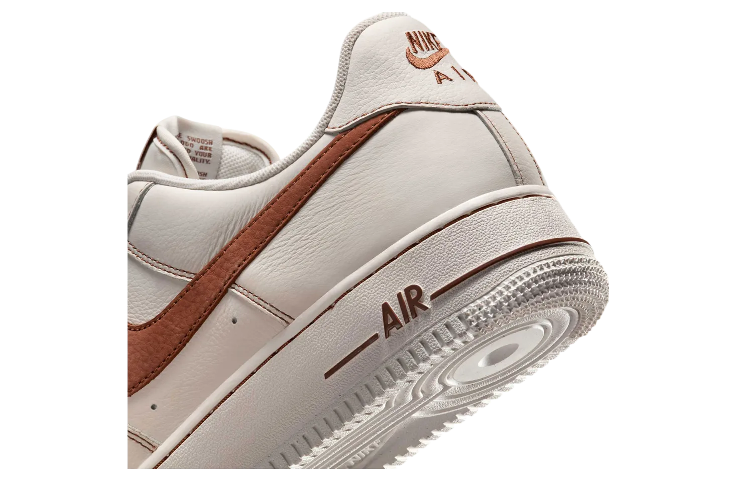 nike air force 1 low ivory saddle brown 5