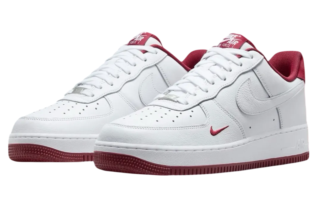 nike air force 1 low mini swoosh white team red 0