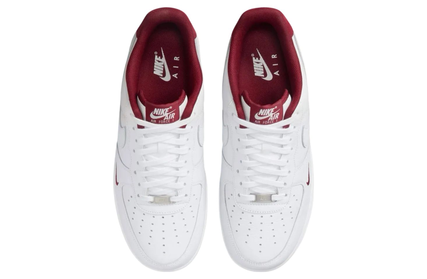 nike air force 1 low mini swoosh white team red 1