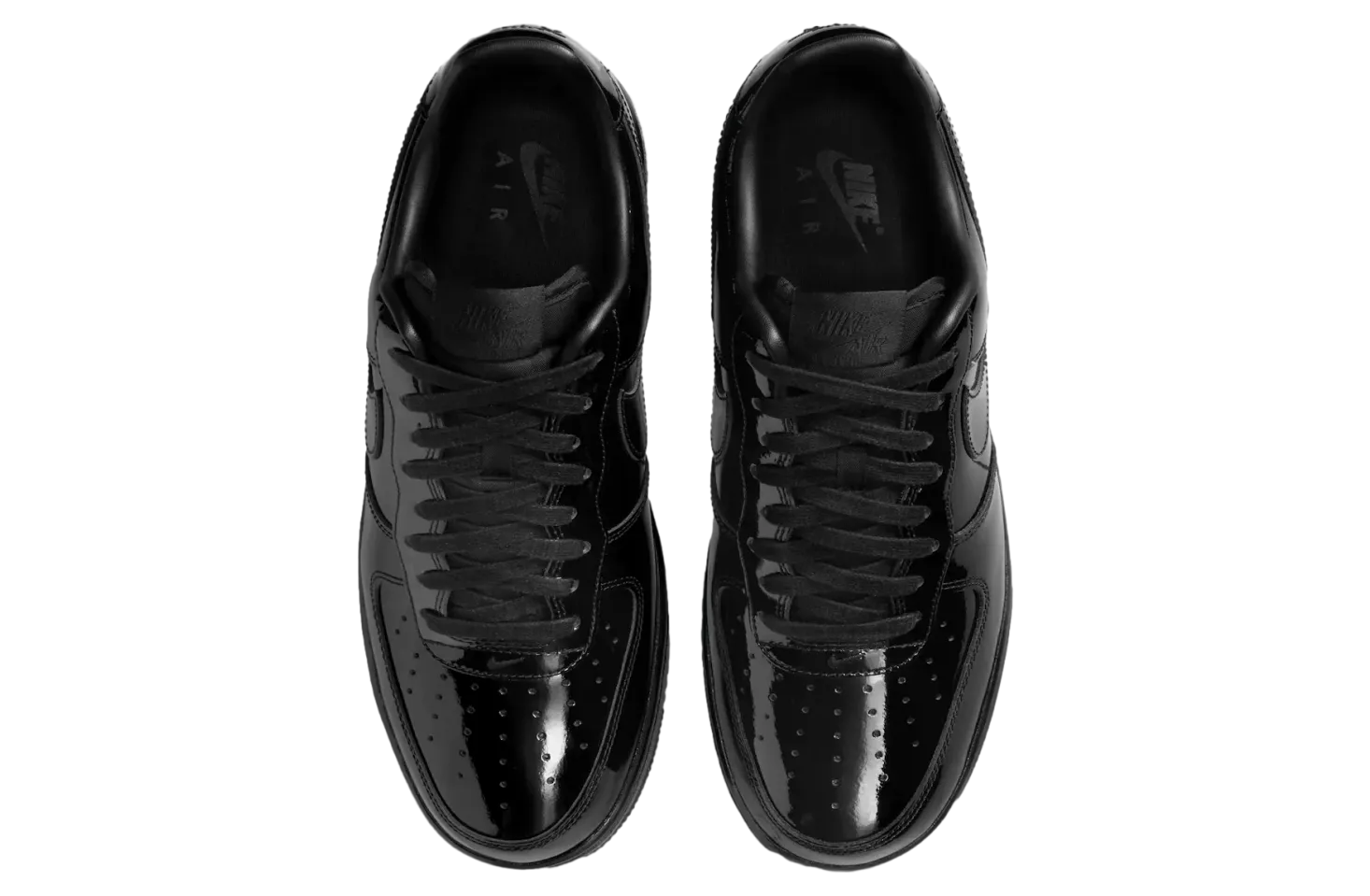 nike air force 1 low premium black patent 2