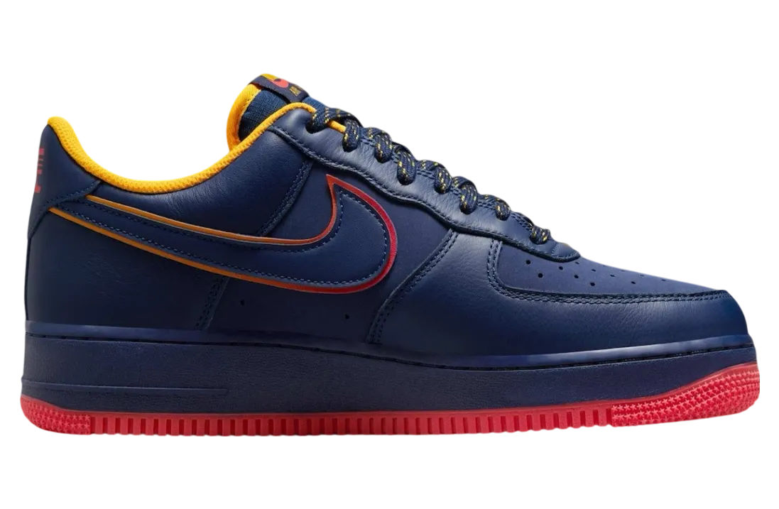 nike air force 1 low retro pack navy gold 1
