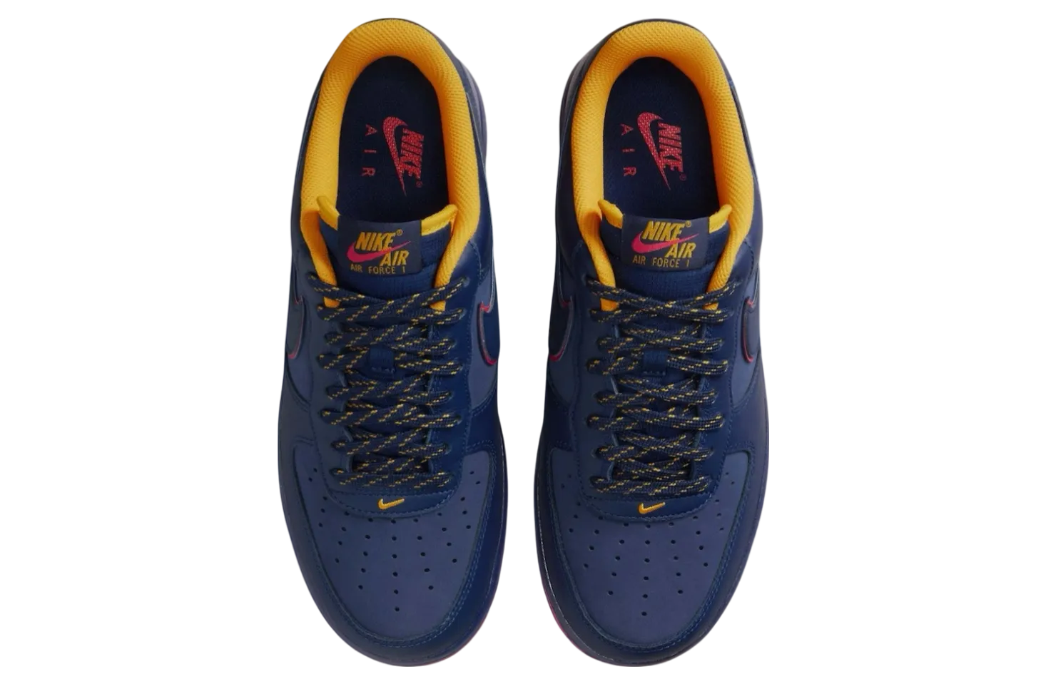 nike air force 1 low retro pack navy gold 2