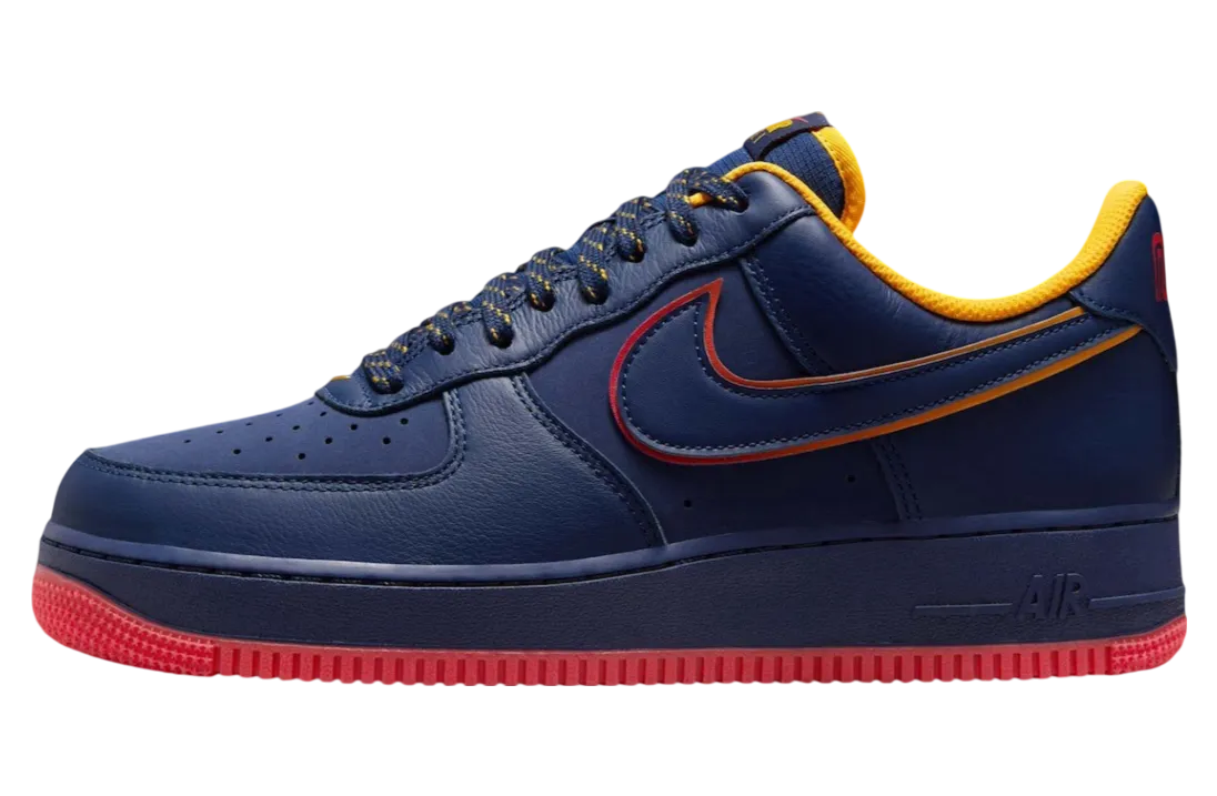 nike air force 1 low retro pack navy gold