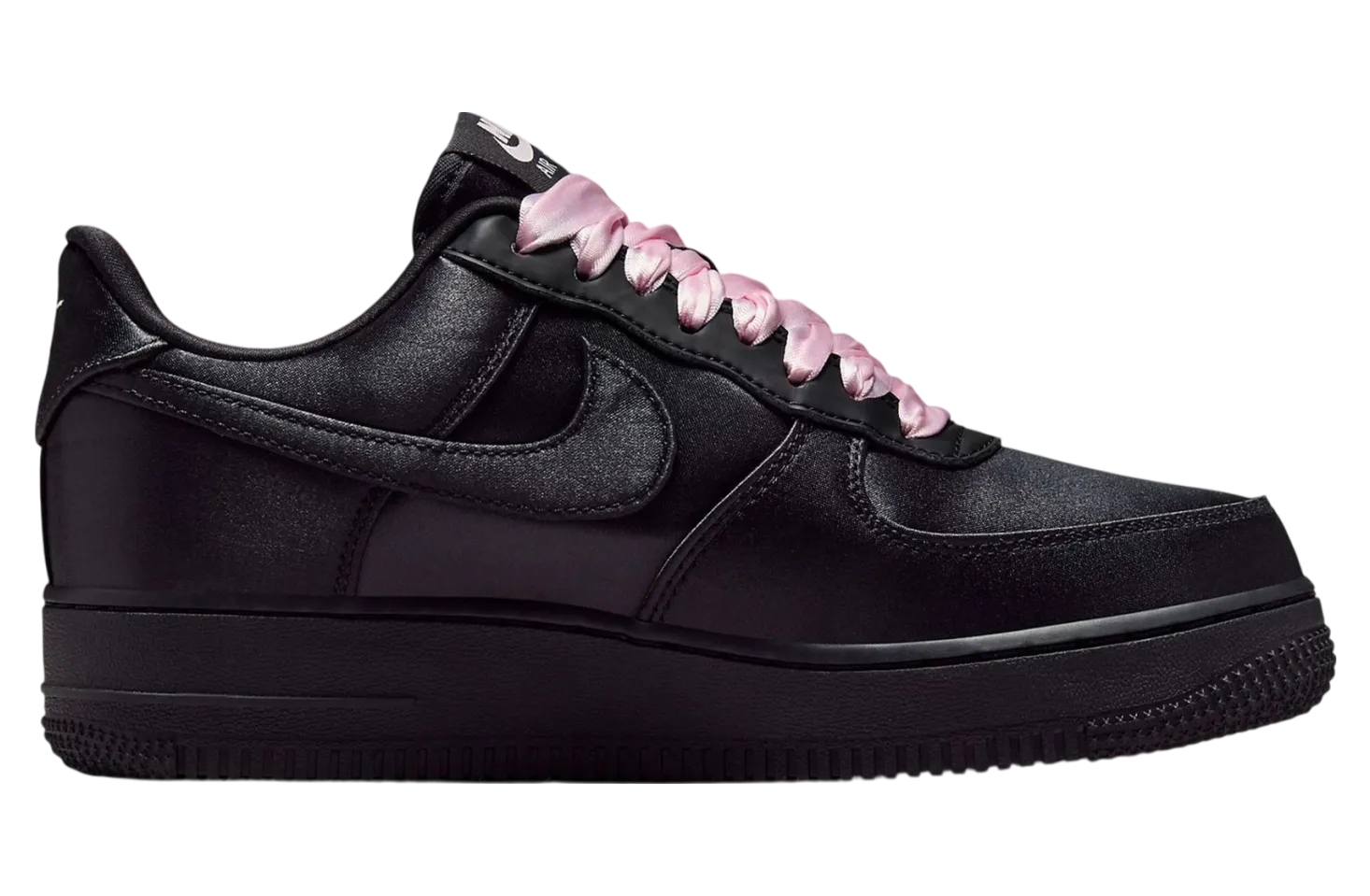 nike air force 1 low triple black satin 1