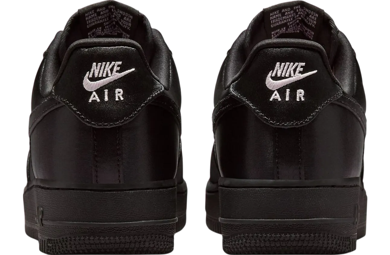 nike air force 1 low triple black satin 3