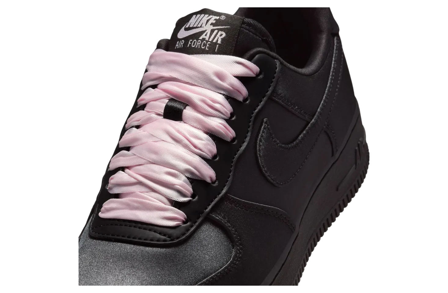 nike air force 1 low triple black satin 5