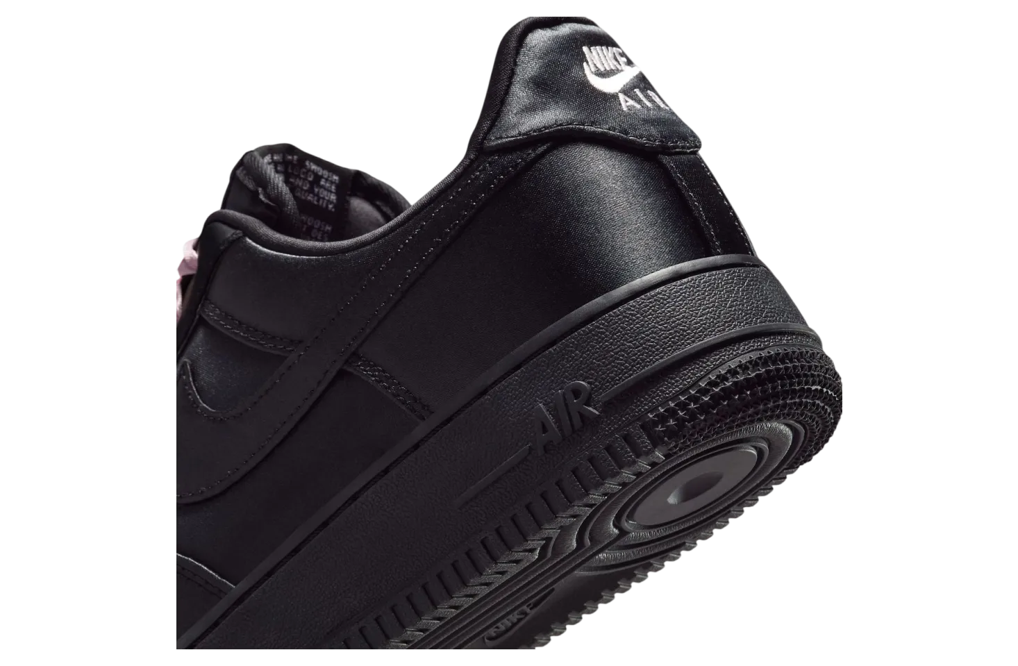 nike air force 1 low triple black satin 6