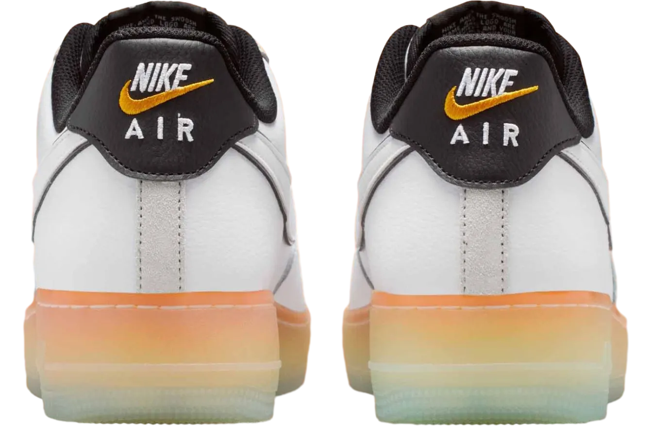 nike air force 1 low white black orange peel 1
