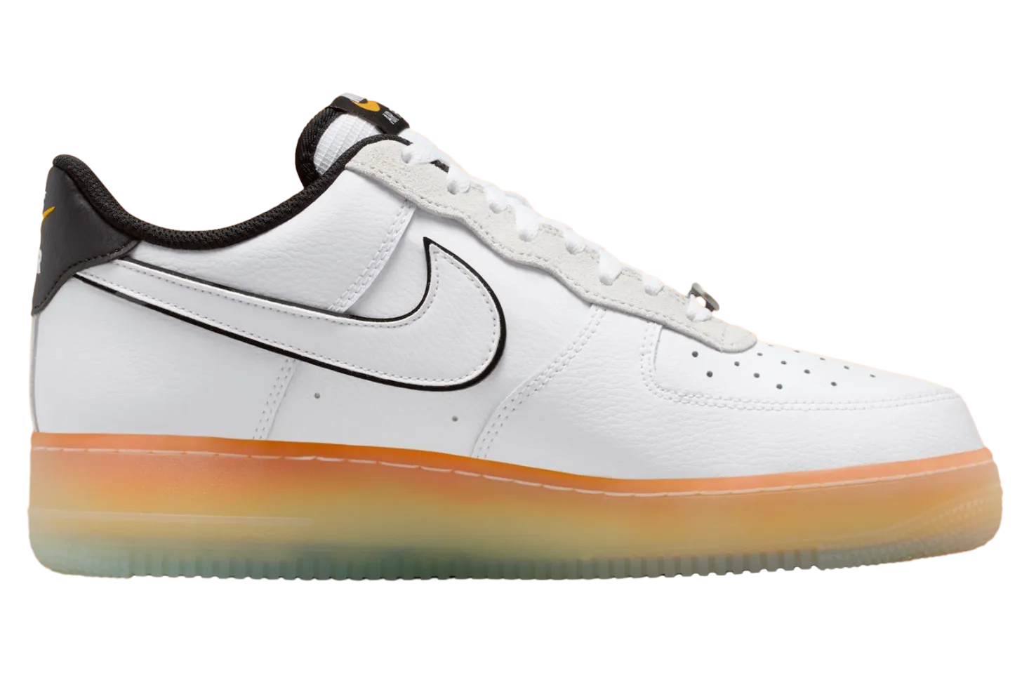 nike air force 1 low white black orange peel 2
