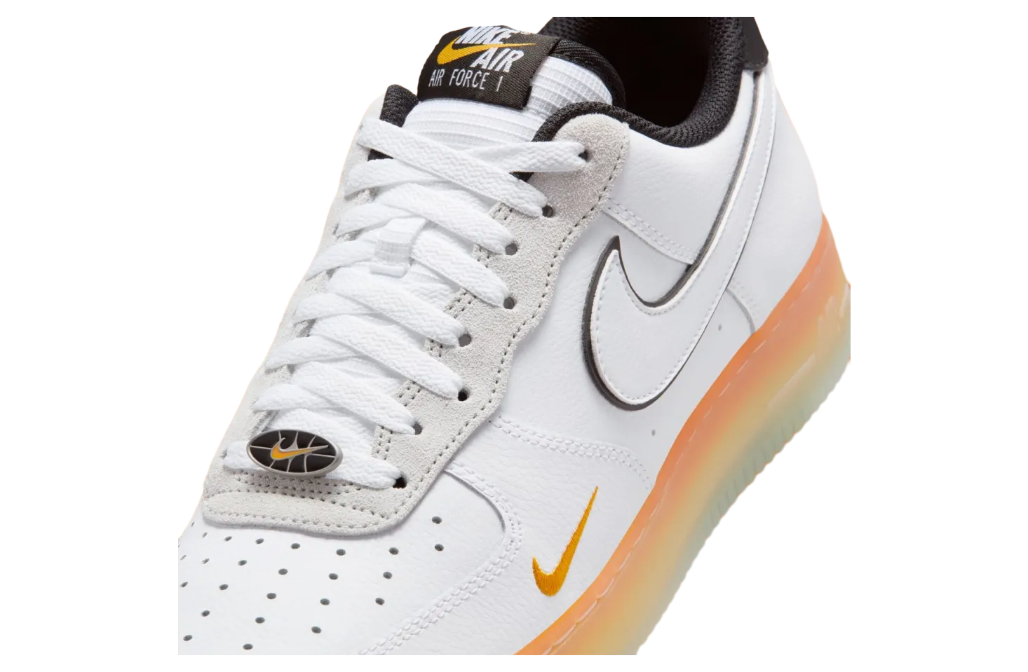 nike air force 1 low white black orange peel 3