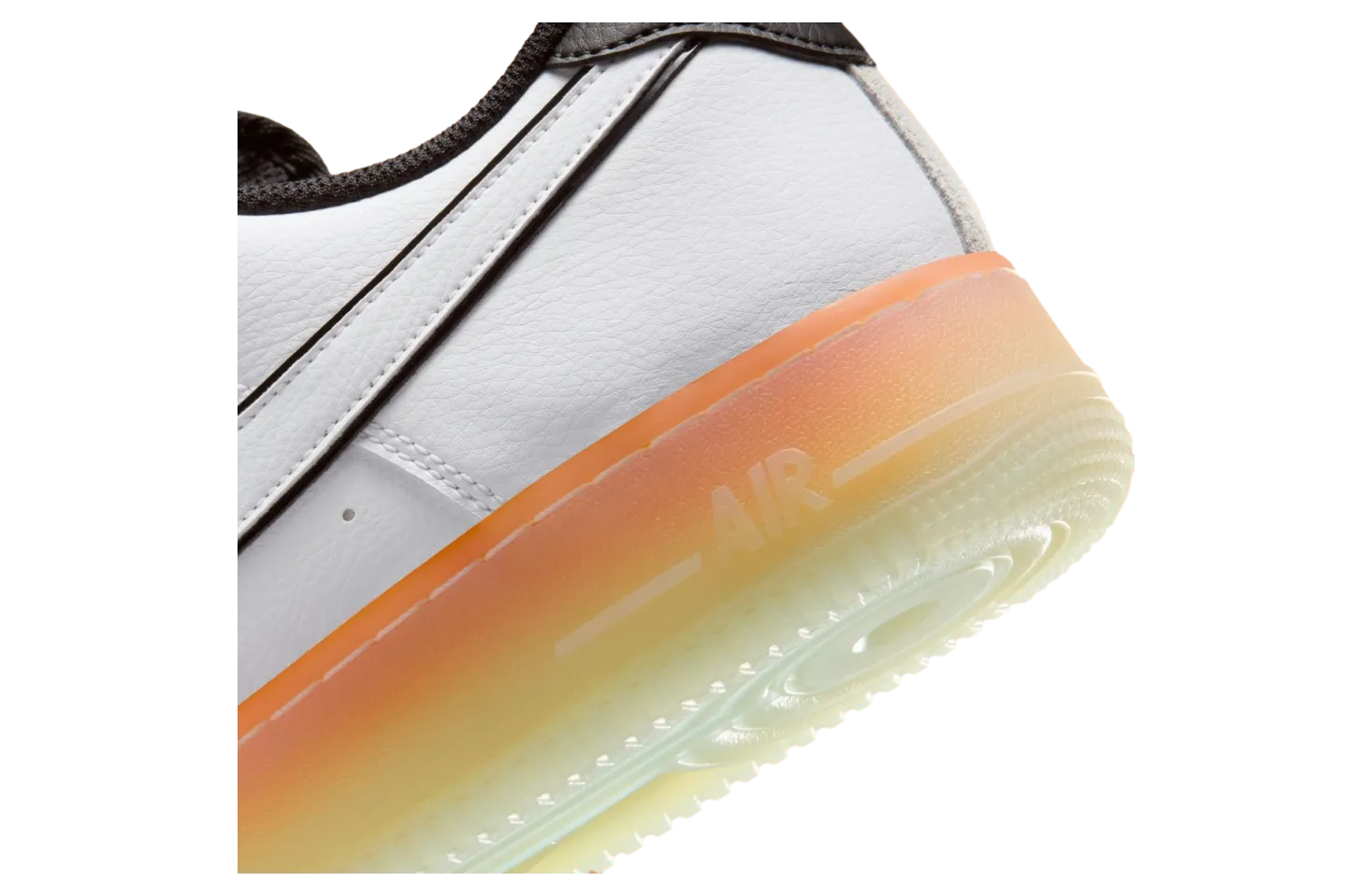 nike air force 1 low white black orange peel 5