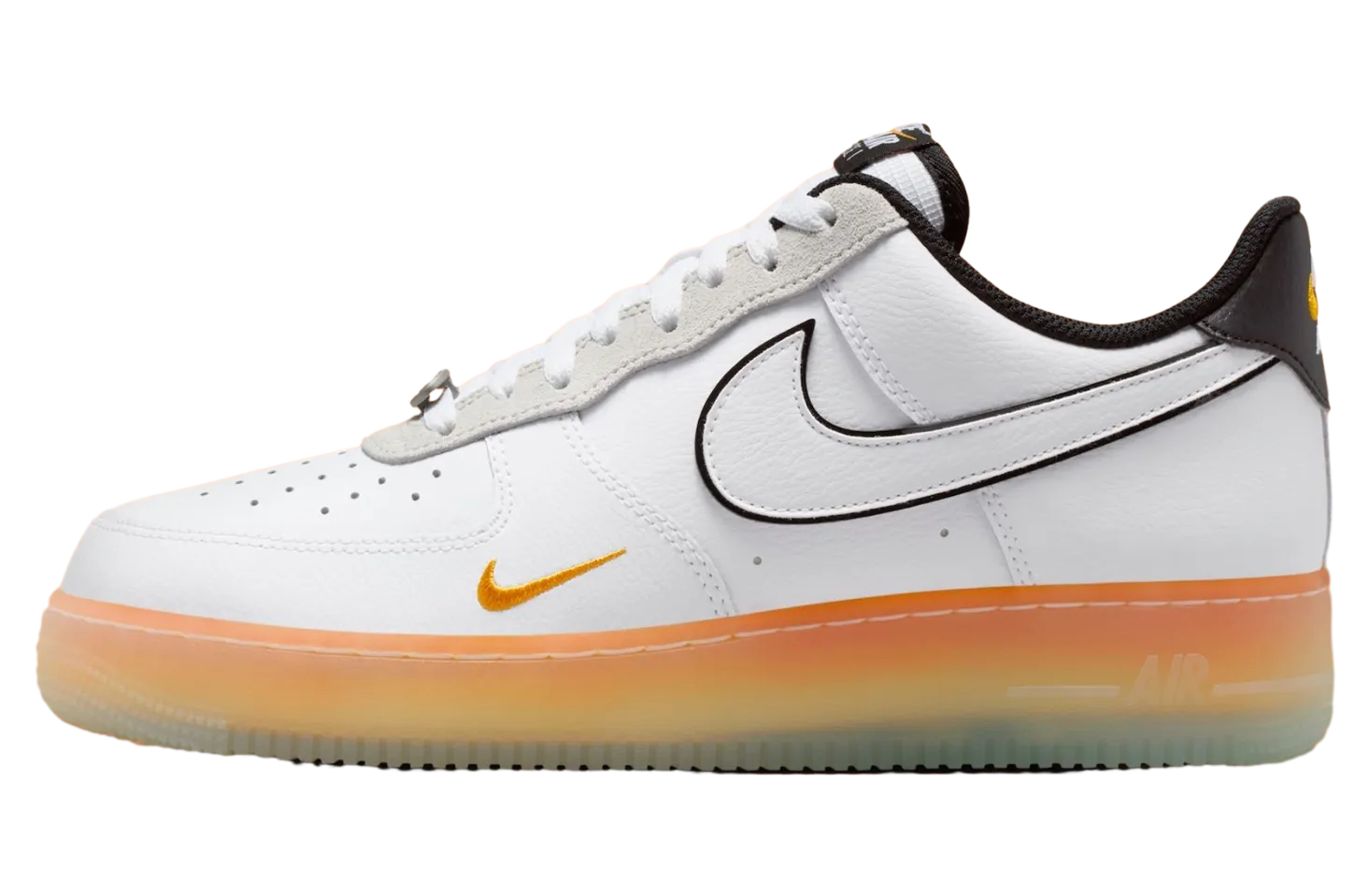 nike air force 1 low white black orange peel