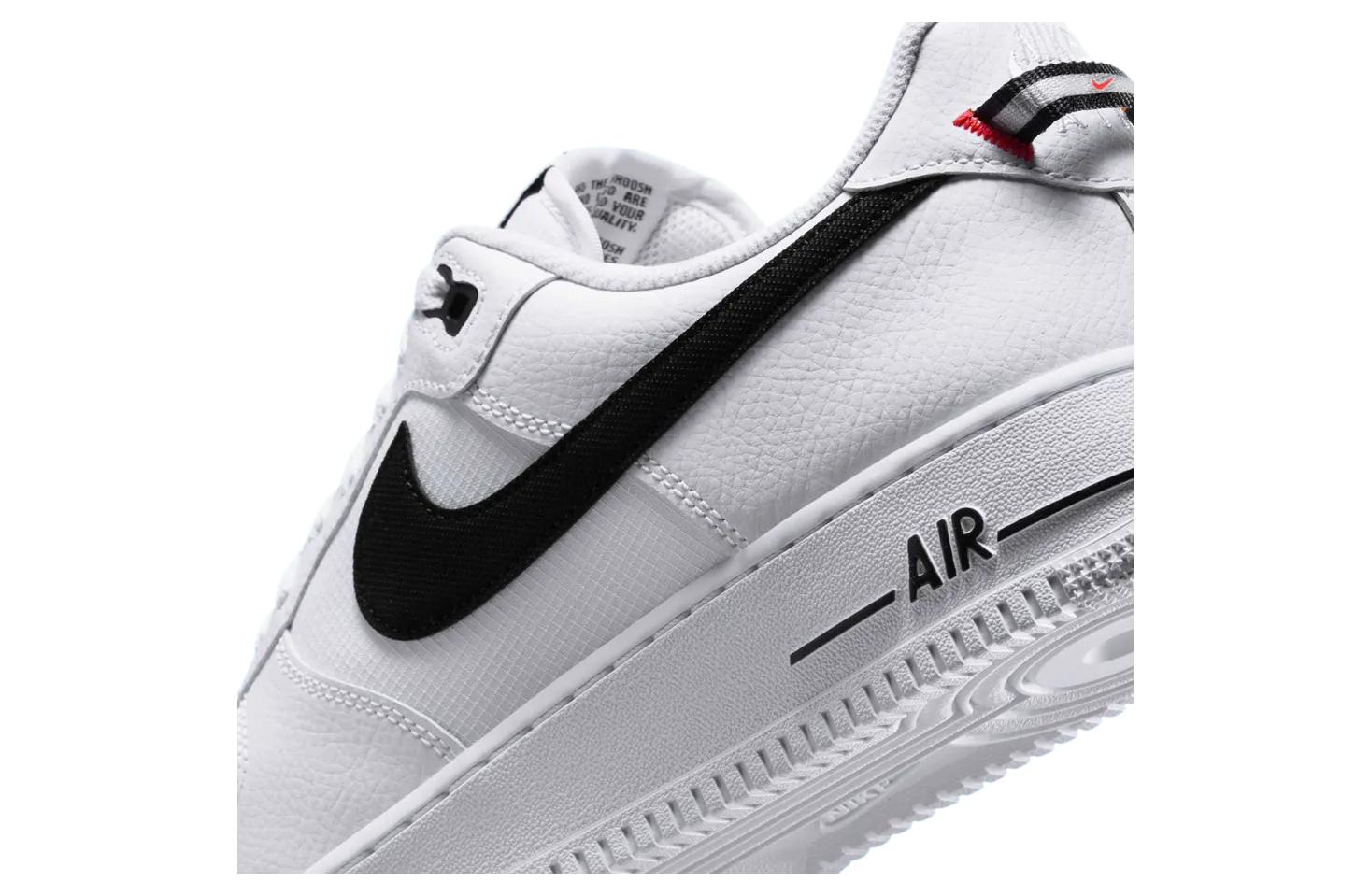 nike air force 1 low white black total orange 5