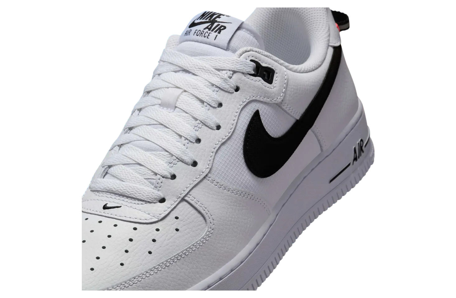 nike air force 1 low white black total orange 6