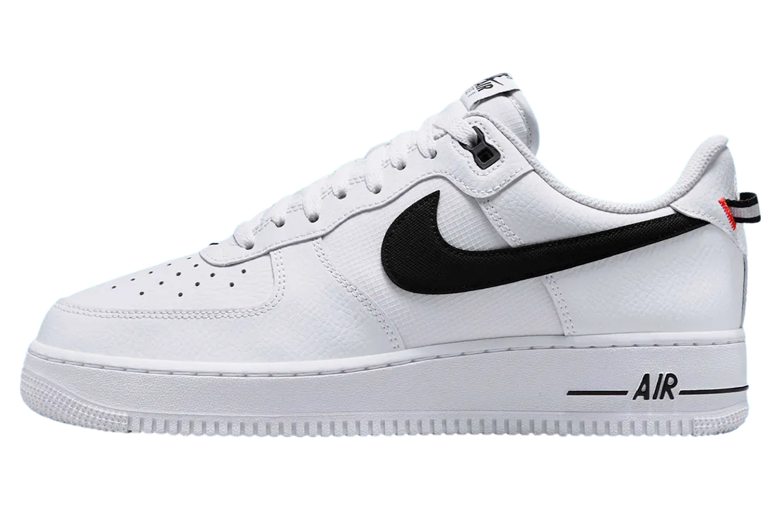 nike air force 1 low white black total orange