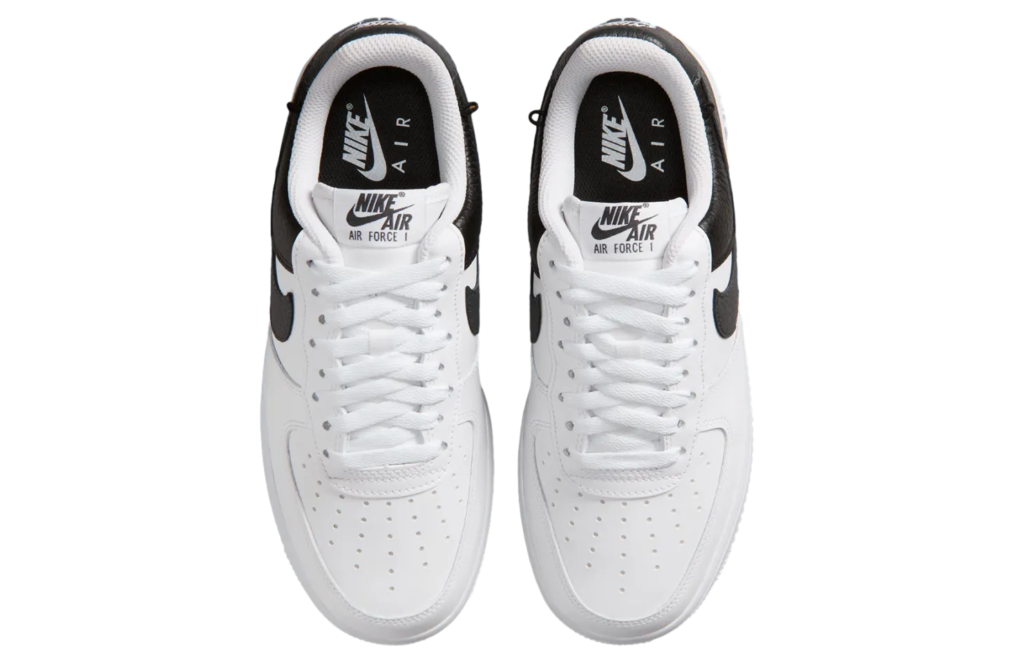nike air force 1 low wmns white black 3