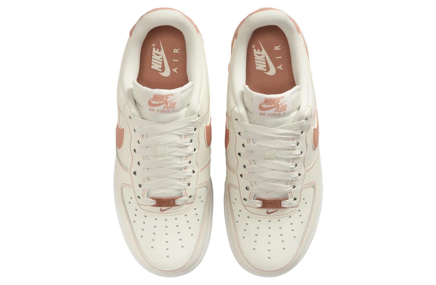 nike air force 1 low wmns white rose gold 2