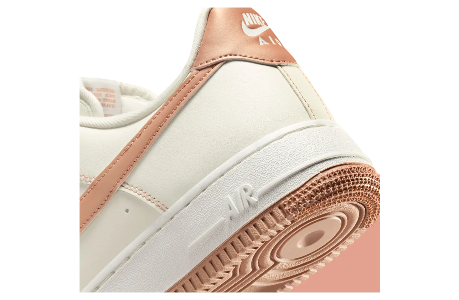 nike air force 1 low wmns white rose gold 6