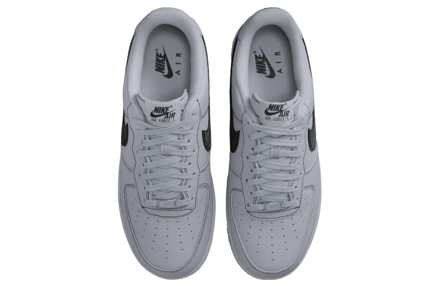 nike air force 1 low wolf grey black 1