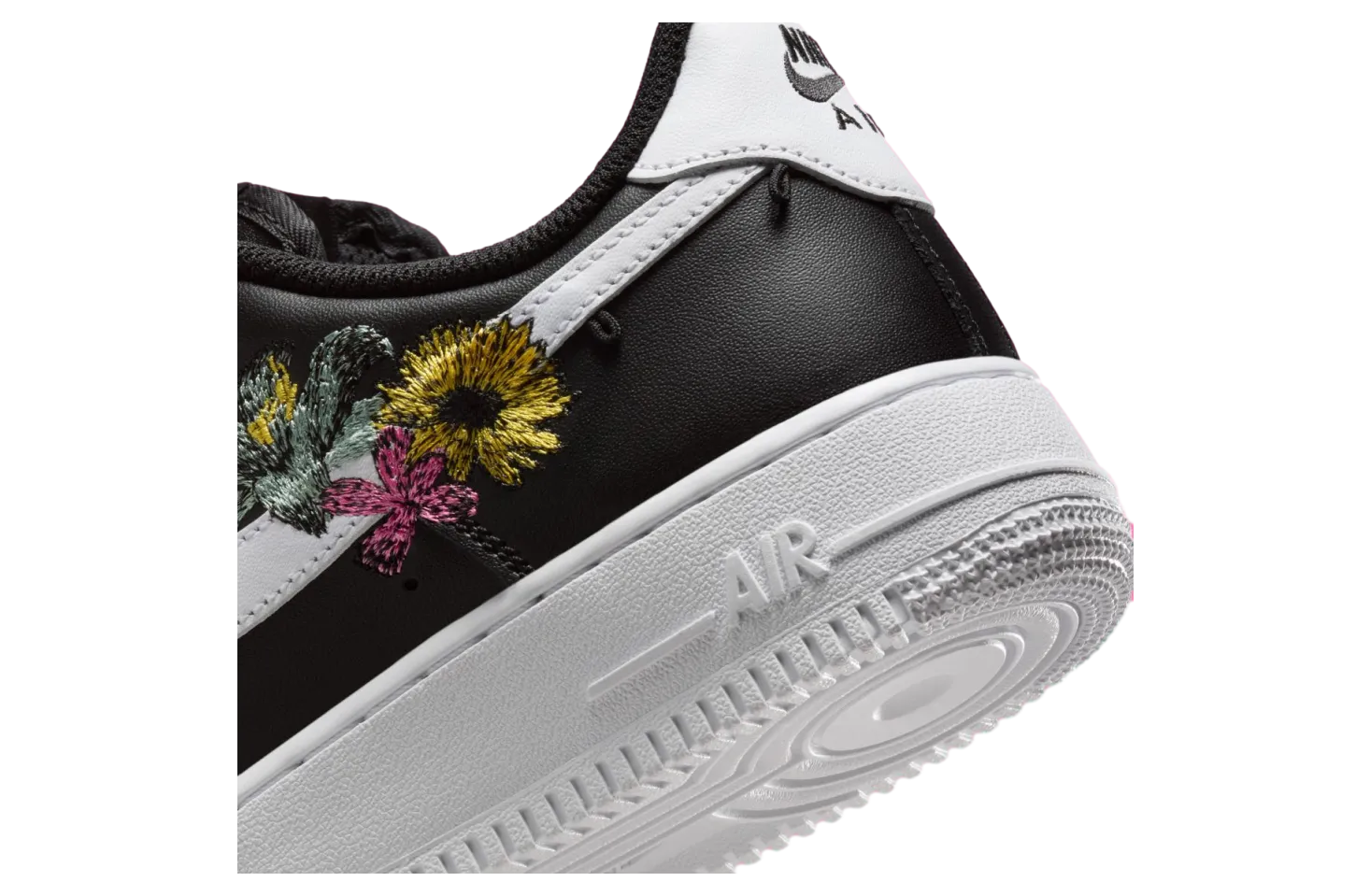 nike air force 1 now flowers black metallic gold 9